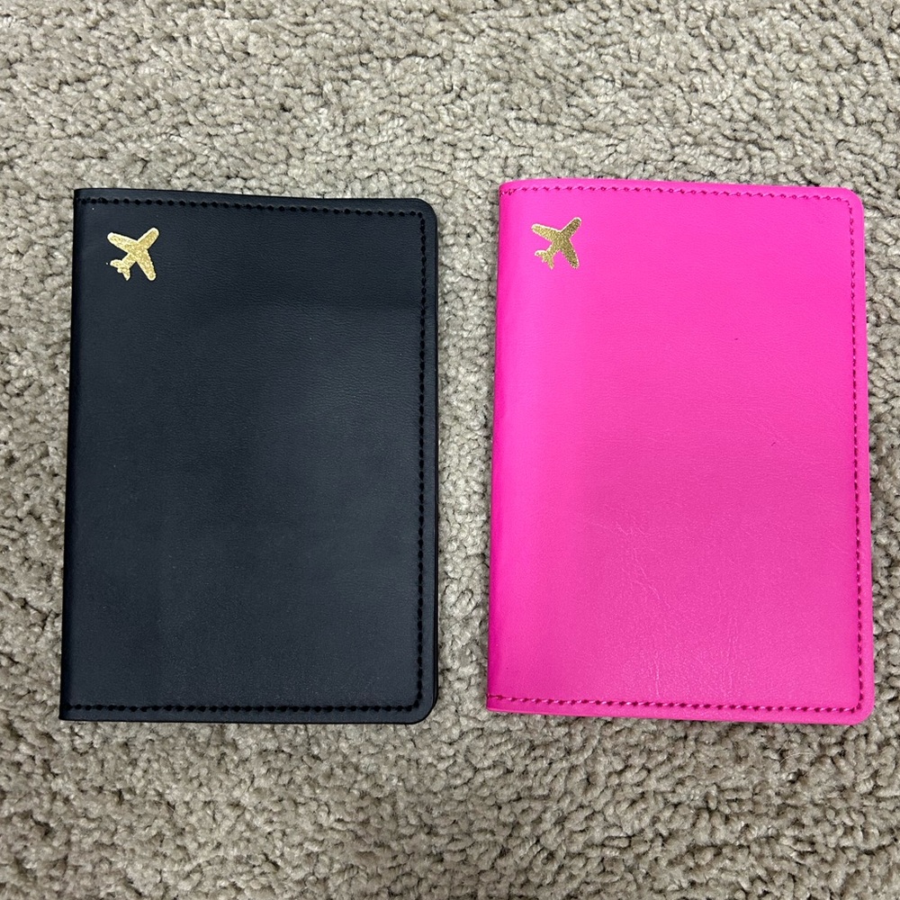 Black and Pink Passport Holders
